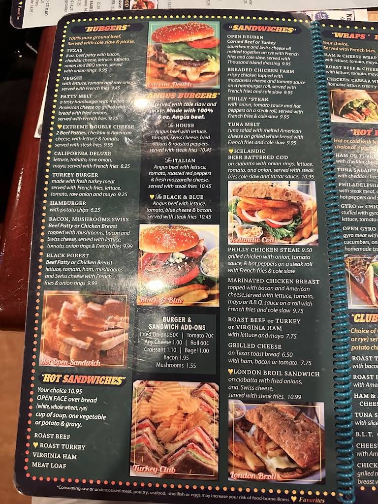 Williams Restaurant Menu 6