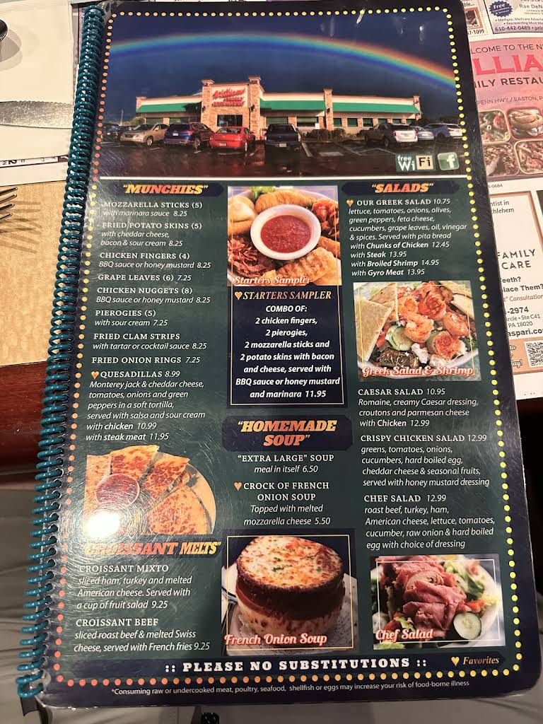 Williams Restaurant Menu 7